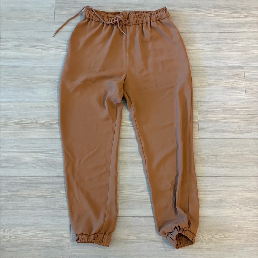 WAYF tan joggers